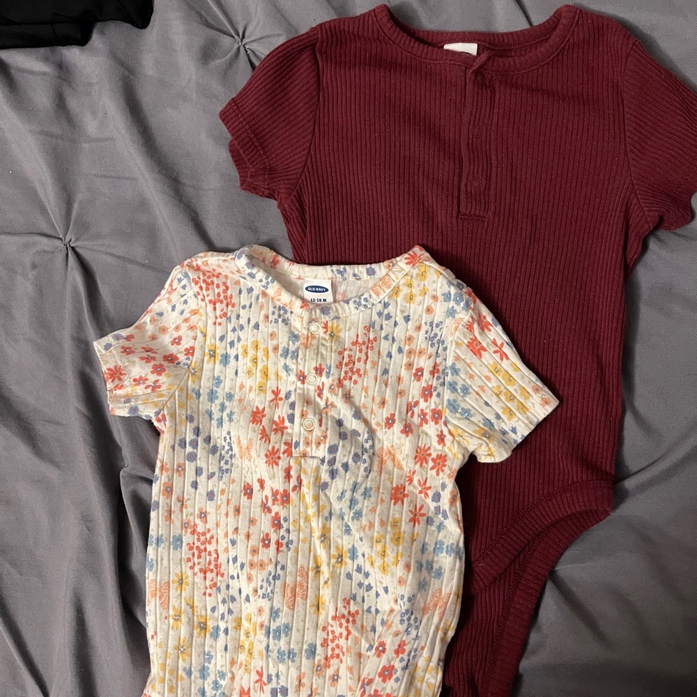 Henley 3 button onesies